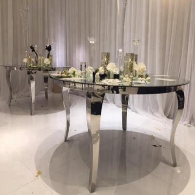 China YT-0016 Dubai Eco - Friendly Hotel Round Stainless Steel Banquet Table for sale