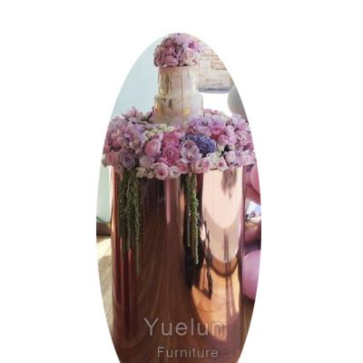 China YS-0002 Eco-friendly Wedding Metal Flower Stainless Steel Display Stand Centerpieces for sale