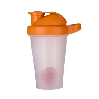 China BPA Protein Shaker Gym Cup Fitness Sports 400ML Water Bottle Viable Plastic Free Shaker Bottle Custom Logo for sale