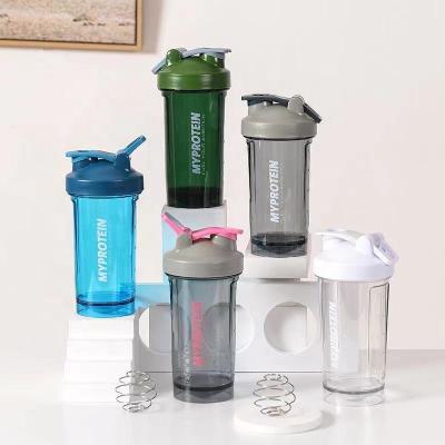 China Custom Sport Viable Shaker Water Bottle 500ml Whey Protein Shake Cup Logo Gym Portable Plastic Powder for sale