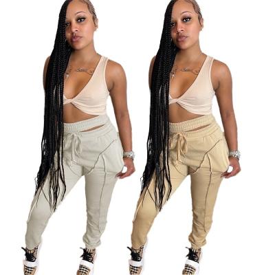 China 2021 Women Anti-Static Cargo Pants Plus Size Yoga Sweats Plus Size Flare Wide Leg Pants Pants Gaiters Drops Clothing for sale