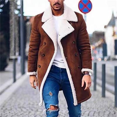 China MQY Breathable Europe And USA Customized Autumn And Winter Polar Fleece Suede Composite Men's Warm Jacket for sale