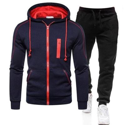 China MQY 2021 Fashion Men's Sports Suit Autumn/Winter Breathable Long Sleeve Sweater Pants Two Piece Long Sleeve Sweater for sale