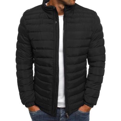 China Sports M Winter New Style Plus Size Men's Winter Stand-Collar Cotton-padded Jacket, Solid Color Casual Jacket, Warm Cotton-padded Jacket for sale