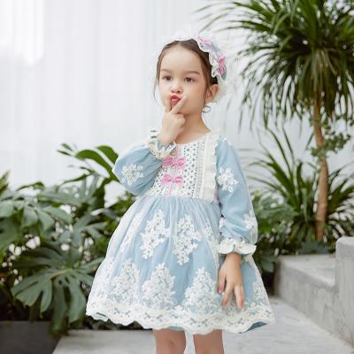 China Breathable Girls Princess Lace Clothing Children 3momths-5years Spanish Lolita Dress for sale