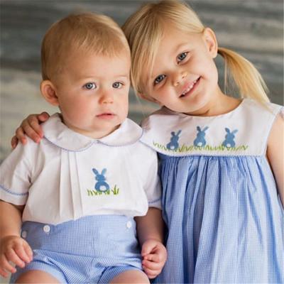 China 2021 Summer New Products Spanish Sibling Clothing Anti-wrinkle Children's Clothing Set for sale