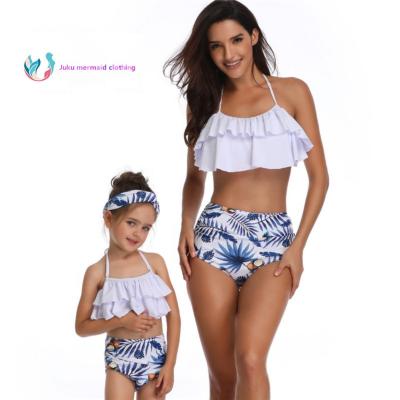 China Mother and Daughter Swimwear Family Swimsuit Girls Anti-UV Fancy Matching Swimwear for sale