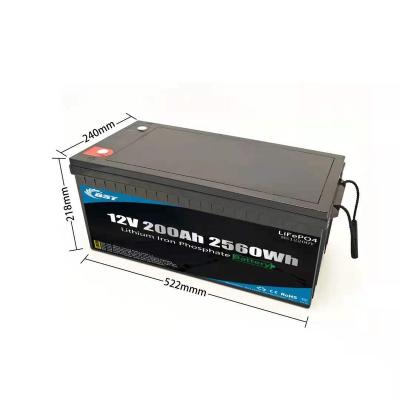 China Lithium iron phosphate BSY material deep cycle lithium 200 ah lifepo4 10kw 12V 200Ah lifepo4 battery pack for sale