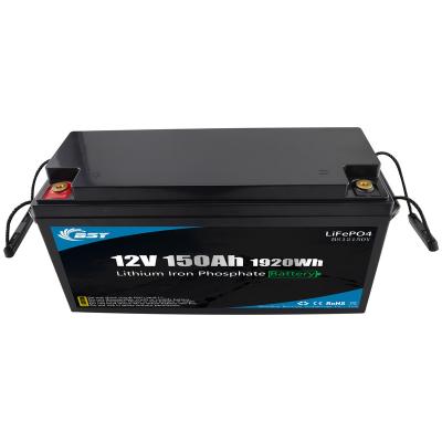 China Good Price LiFePO4 Solar Battery 12V 150Ah Lithium Deep Cycle Battery BSY12V150Ah for sale