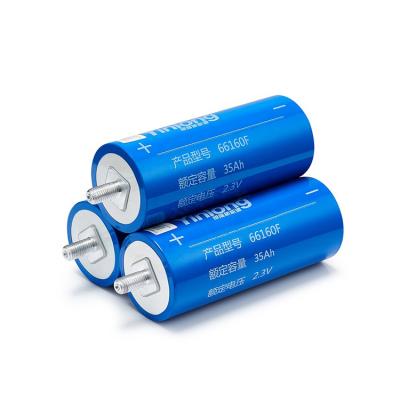 China Electric car 10C 350A 6 mins full charge LTO 66160 2.3v 35ah lto lithium titanate battery cell for sale