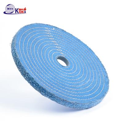 China Long Life Machine Tool Sisal Cotton Cloth Fine Buff Buffing Polishing Wheel for Jewelry and Gemstone Polishing for sale