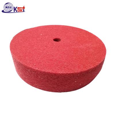 China Long Life Can Be Customized Size Nonwoven Abrasive Flap Wheel Grinding Stones Abrasive for sale