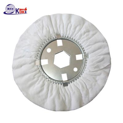 China Long Life Factory Price Cotton Cloth Abrasive Grinding Wheel Buffing Polishing Broom for sale