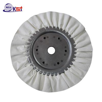 China Long Life Factory Price Cotton Cloth Abrasive Grinding Wheel Buffing Polishing Broom for sale