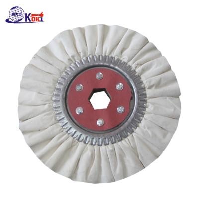 China Long Life Factory Price Cotton Cloth Abrasive Grinding Wheel Buffing Polishing Broom for sale