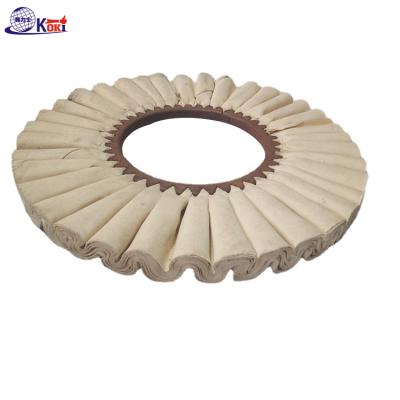 China Long Life Factory Price Cotton Cloth Wheel /wave Cloth Wheel /Abrasive Buffing Polishing Broom for sale