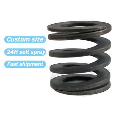 China Coil Hongsheng Custom Die 300mm 15od Springs Black Stainless Steel Spiral Music Wire Coil Compression Spring for sale