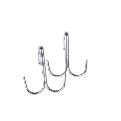 China Manufacturer Customized Extracting Double Hook Stainless Steel Hanging J-Hook for sale