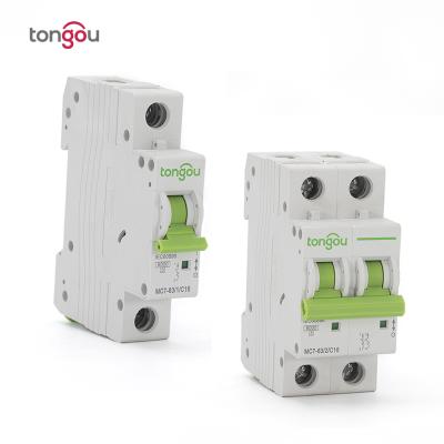 China High quality imported mini electrical circuit breaker AC 230V 400V AC MCB 1P 2P 3P 4P 6A 16A 20A 40A 63A good quality manufacture for sale