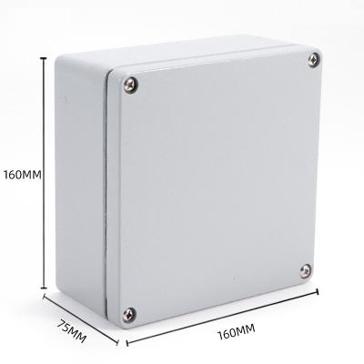 China IP68 Project Outdoor Waterproof Aluminum Aluminum Box Battery Cast Aluminum Electronic Equipment IP66 160*160*75mm Junction Box for sale