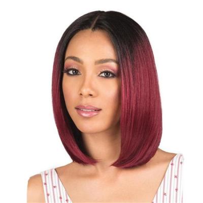 China New Arrival Silky Straight Burgundy Lace Front Human Hair Wigs 99J Bob Wigs 250 Density Straight Wigs 250 Density for sale