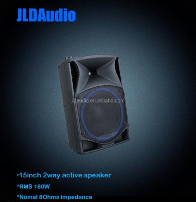 China PORTABLE 15 Inch DC12V 2 Active Professional Speaker for sale