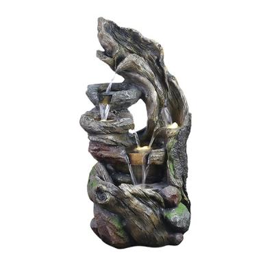 China Modern Polyresin Garden Angel Decorations Fountains for sale