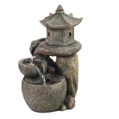 China Europe Resin Pot Garden Resin Open Fountains Art Indoor Water Fountains for sale