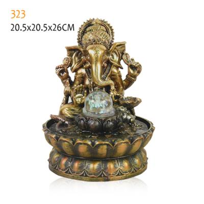 China Europe Running Water Polyresin Statues Buddha Statues Desktop Decorative Fountain for sale