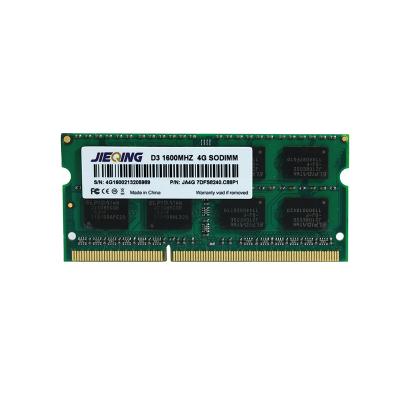 China SODIMM 4GB RAM DDR3 1600MHz Non Quality Product CCE SODIMM CL11 1.35V Green Memory Bank For Notebook RAM for sale