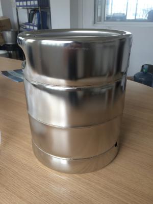 China US Standard Mirror Polished 5L Beer Keg / Beer Package 215MM Height for sale