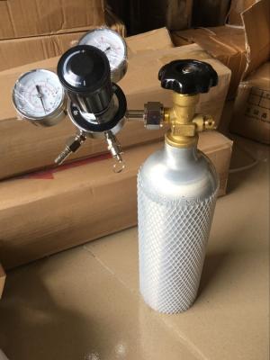 China Aluminum co2 cylinder for beer keg cooler and dispenser use for sale