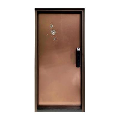 China Null The Best Quality Main Entry Door Star Diamond Titanium Artistic Foyer Soundproof Door for sale