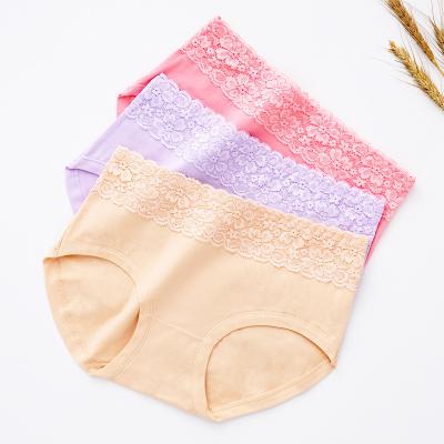 China Hot Selling High Quality Antibacterial Fashion Cotton Lace Comfortable Soft Underwear Underpant Panties For Girls Women Lady for sale