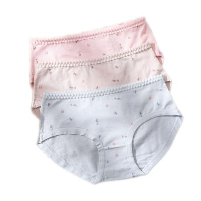 China 2021 Antibacterial Fashion Comfortable Soft Cotton Panties Women Panties Underwear Briefs Simple Ladies Girls OEM Lady for sale