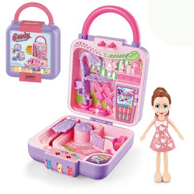 China Make Up Toy Girl Fashion Dance Party Toy Set With One Doll Kids Play House Toy for sale