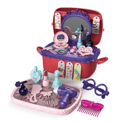 China 3+ Girl DIY Make Up Plastic Toy Set 42PCS Beauty Shop Toy Pretend Play Role Play Toy for sale