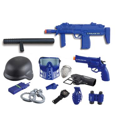 China Plastic police gun toy set set simulation toy police set military cosplay toy for sale