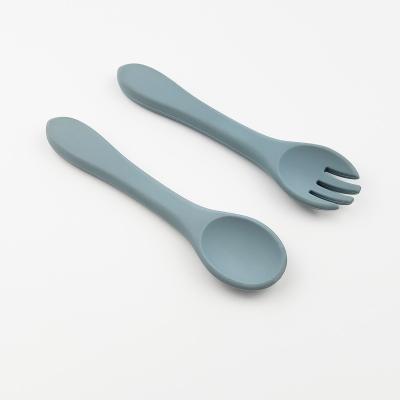 China Cheap BPA Free Factory Price Silicone Baby Bib Set Feeding Bowl Dish Fork Spoon for sale