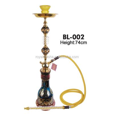 China Factory real gold applique real gold applique luxury Saudi Arabia shisha hookah hookah wholesale colorful smoke real for sale