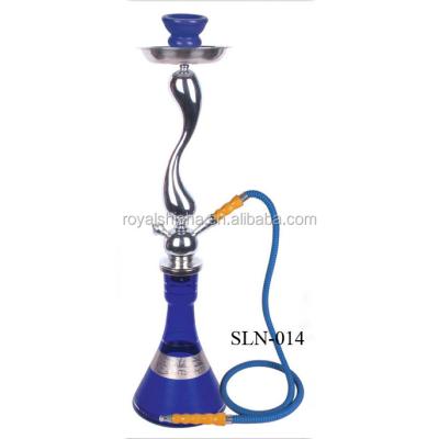 China Large Large Purple Bottle Size Somking Silicone Hose Iron Khalil Mamoon Deluxe High Quality Hookah for sale