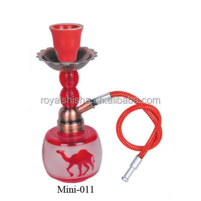 China Mini China Amy Deluxe Pocket Mini Glass Shisha Hookah Royal red single wholesale custom made for sale