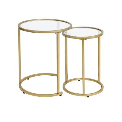 China Handmade Modern Accent Set Metal Luxury Coffee Side Sofa Nordic Tea End Furniture Side Table For Living Room Bedroom for sale