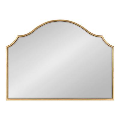 China Samll Quantity Shape Gold Metal Frame Acceptable Arched Wall Mounted Mirror Decorative For Living Room Amazon Hot Sales Modern Simple for sale