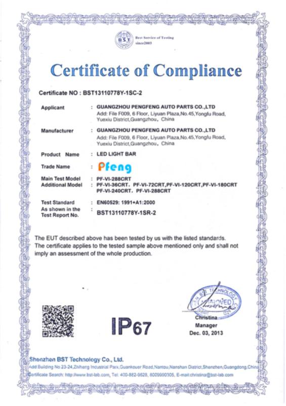 IP67 - Guangzhou Peng Feng Auto Parts Co., Ltd