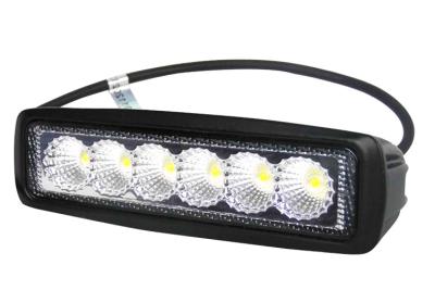 China Epistar 18 Watt ATV Off Road Led Work Light Bar Shockproof Dustproof PC Lens for sale