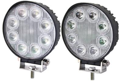 China 10 ~ 30V DC Ip68 led fog lamp round Led Work Lights For Trucks Car Light jeep offroad for sale