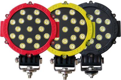 China 51 Watt Led Work Lights For Trucks  Tractors And Vehicles IP68 Yellow Red Black Ring for sale