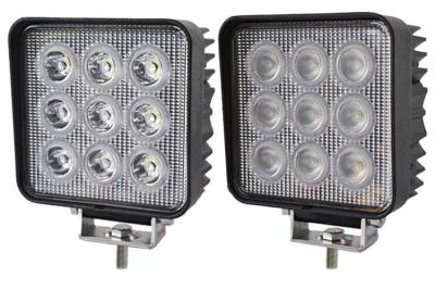 China La prenda impermeable de 27 vatios llevó las luces de conducción, lente 12V 24V IP68 de las lámparas PMMA del trabajo en venta