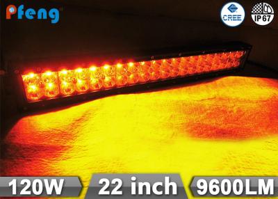 China 22 Inch 120W Cree Led Light Bar Amber White Flashing Emergency Lighting Bar for sale